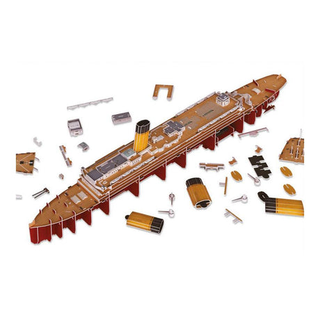Zestaw do budowania puzzli 3D firmy Revell - RMS Titanic LED Edition 266 elementów.