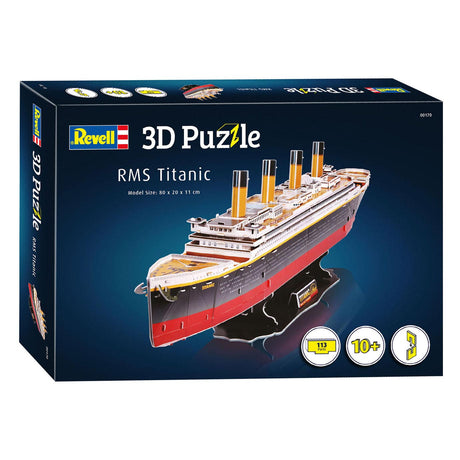 Zestaw do budowania puzzli 3D firmy Revell - RMS Titanic 113 elementów.