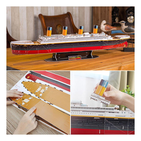 Zestaw do budowania puzzli 3D firmy Revell - RMS Titanic 113 elementów.
