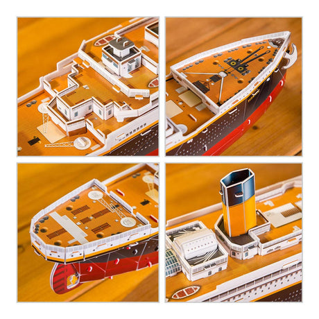 Zestaw do budowania puzzli 3D firmy Revell - RMS Titanic 113 elementów.