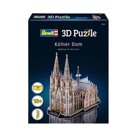 Zestaw do budowania puzzli 3D Revell Katedra w Kolonii - 179 elementów.