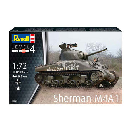 Zestaw do sklejania firmy Revell - Sherman M4A1 1:72 - 86 elementów.