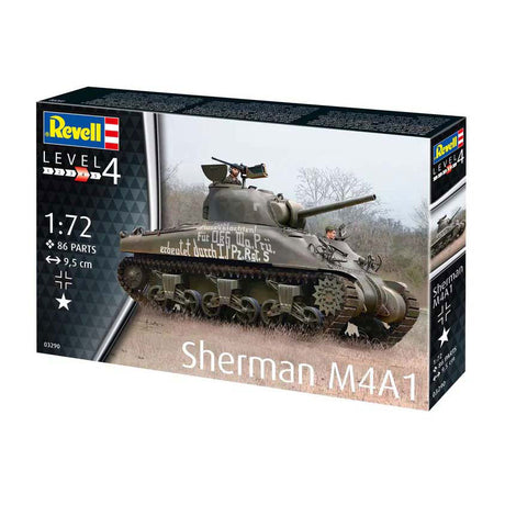 Zestaw do sklejania firmy Revell - Sherman M4A1 1:72 - 86 elementów.