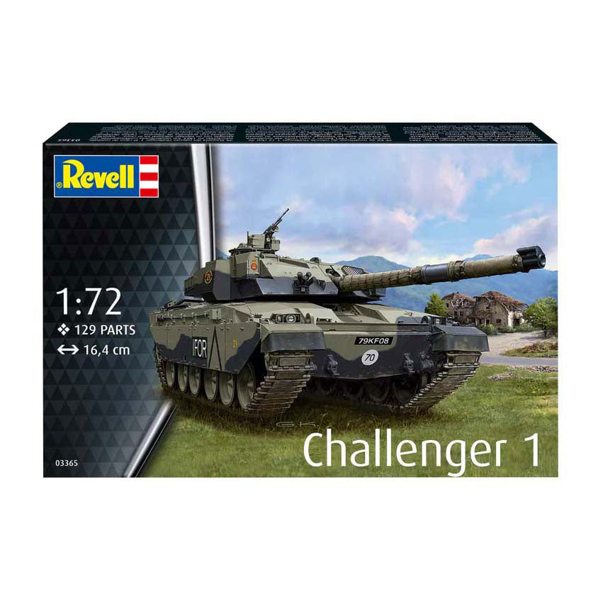 Zestaw do budowania modeli Revell - Challenger 1 1:72 - 129 elementów.