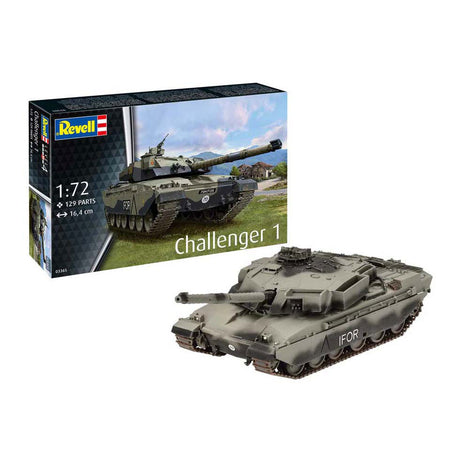 Zestaw do budowania modeli Revell - Challenger 1 1:72 - 129 elementów.