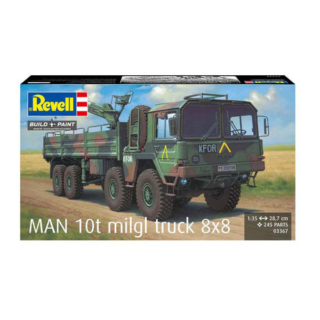 Zestaw modelarski Revell - ciężarówka męska 10t milgl 8x8 1:35 - 245szt.