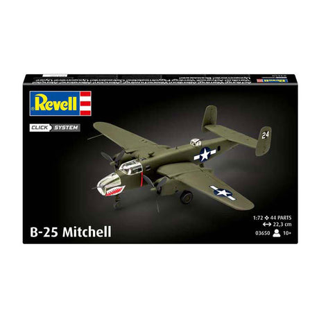 Revell zestaw do budowania modeli pojazdów wojskowych - 03650 b-25 Mitchell Easy-Click-system plastikowy - 1:72 - modelarstwo