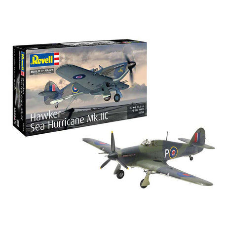 Model firmy Revell - hawker sea hurricane mk.iic 1:32 - 162 elementy.