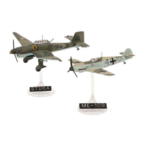 Zestaw do sklejania Revell - messerschmitt bf109e Junkers ju87b 1:144 - 39 szt.
