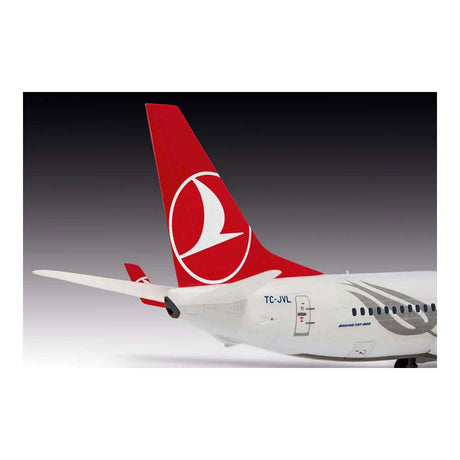 Zestaw do sklejania Revell - Boeing 737-800 Turkish Airlines 1:144 - 63 elementy.