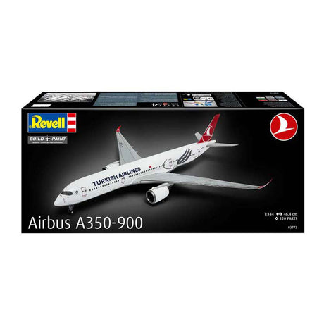 Zestaw do sklejania Revell - Airbus A350-900 tureckich linii lotniczych 1:144 - 120szt.