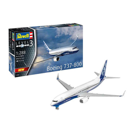 Zestaw do sklejania Revell - Boeing 737-800 1:288 - 25 szt.