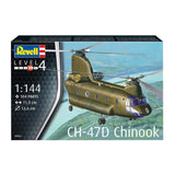 Revell zestaw do budowania modeli pojazdów wojskowych - 03825 ch-47d Chinook Heli Plastic - 1:144 - modelarstwo