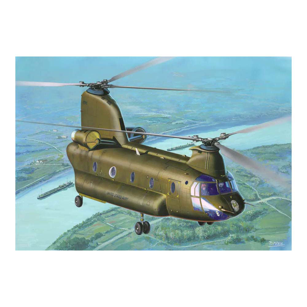 Revell zestaw do budowania modeli pojazdów wojskowych - 03825 ch-47d Chinook Heli Plastic - 1:144 - modelarstwo