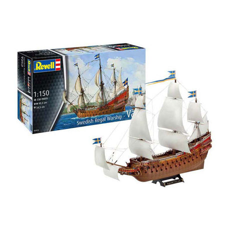 Zestaw do budowania modelu Revell - szwedzki statek królewski Vasa 1:150 - 330 części.