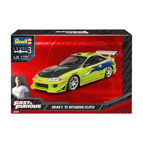 Zestaw do sklejania Revell Fast Furious - Brian's 1995 Mitsubishi Eclipse 1:25 - 75 elementów.