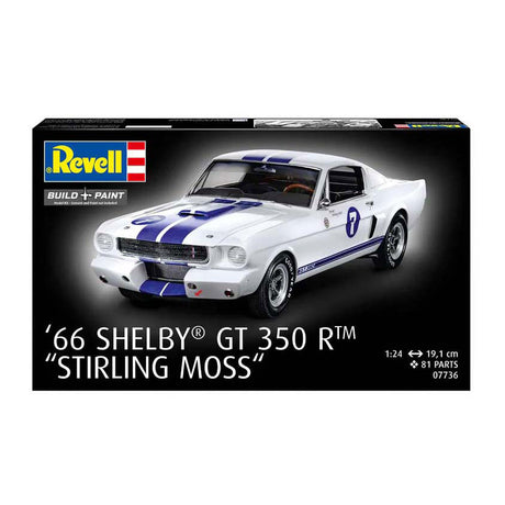 Zestaw do sklejania Revell - 1966 Shelby GT 350 R Stirling Moss 1:24 - 81 szt.