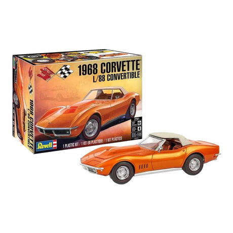 Zestaw do sklejania firmy Revell - korweta l-88 roadster '68 w skali 1:24