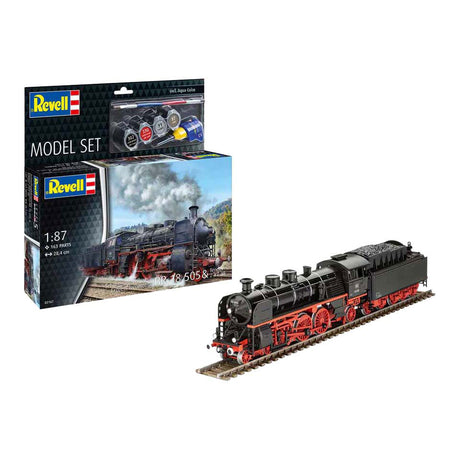 Zestaw modelarski Revell - schnellzulokomotive br18505 z przetargiem 1:87 - 163szt. - m.in. podstawowe kolory farb
