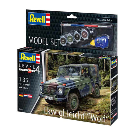 Zestaw do sklejania Revell - lkw gl light wolf 1:35 - 116 elementów.