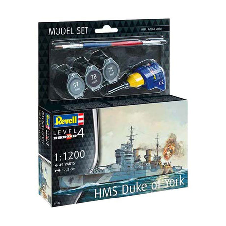 Zestaw do budowania modelu Revell - pancernik hms duke of york 1:1200 - 45 elementów.