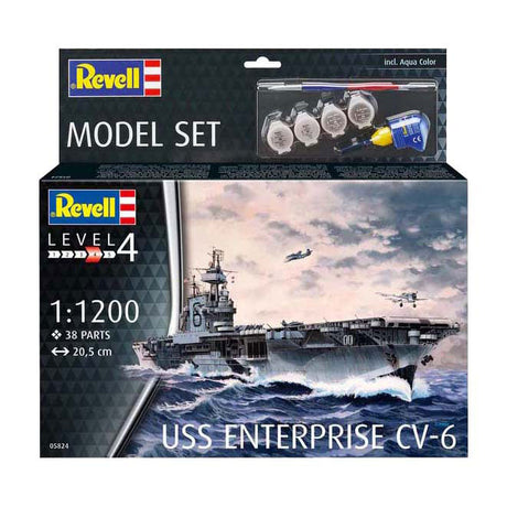 Zestaw modelarski Revell - USS Enterprise CV-6 1:1200 - 38 szt.