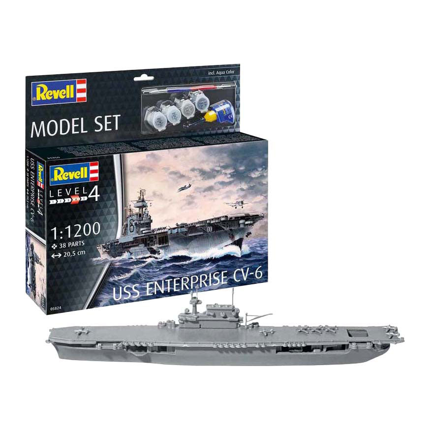 Zestaw modelarski Revell - USS Enterprise CV-6 1:1200 - 38 szt.