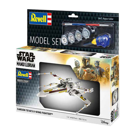 Zestaw do sklejania firmy Revell - Mandalorian: x-wing of Carson Tevi 1:57 - 38 elementów.