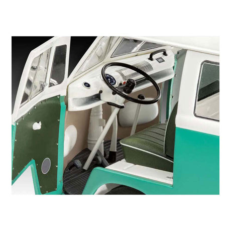 Zestaw do sklejania Revell - autobus vw t1 1:24 - 146 szt. - m.in. podstawowe kolory farb