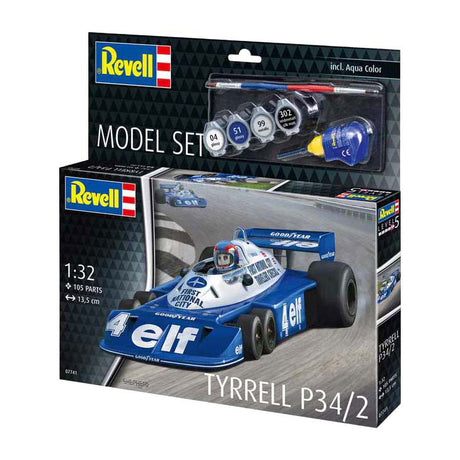 Zestaw do modelowania Revell - tyrrel p34 2 1:32 - 105 szt. - m.in. podstawowe kolory farb