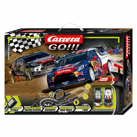 Carrera, idź!!! super rajd - tor wyścigowy z 2 samochodami - 1:43
