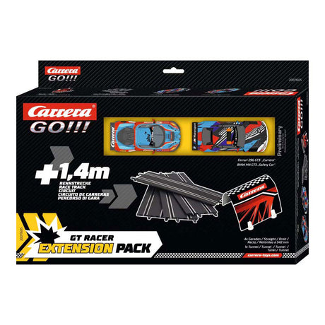 Carrera, idź!!! Zestaw rozszerzający GT Racer 1:43 - BMW M4 GT3 kontra Ferrari 296 gt3
