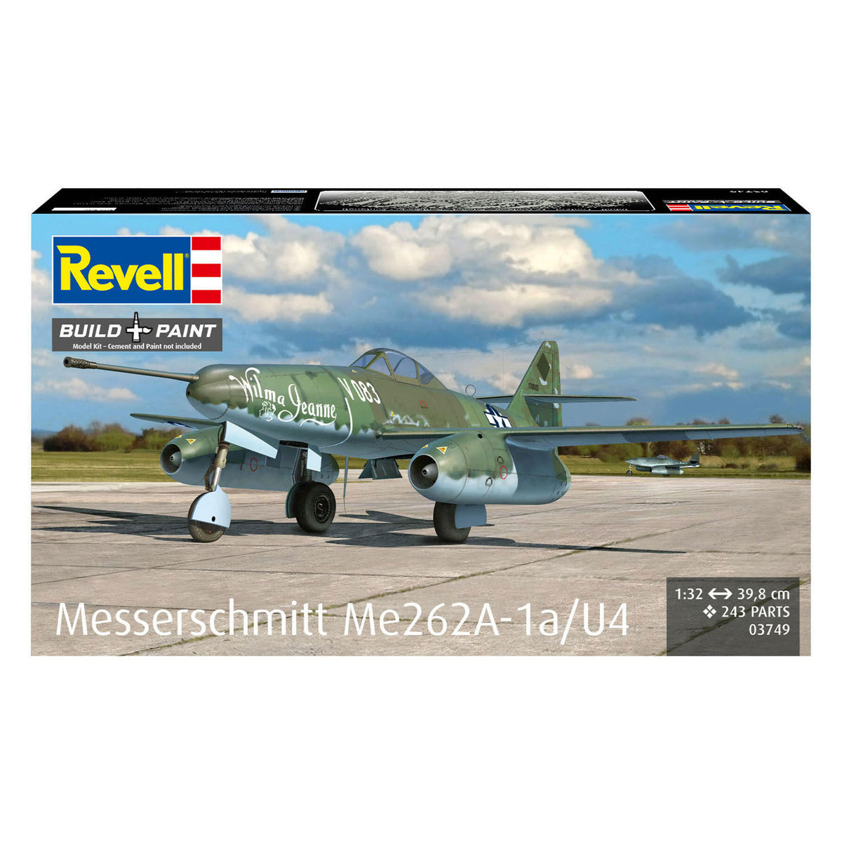 Zestaw do sklejania Revell messerschmitt me262a-1a u6 1:32 - 243szt.