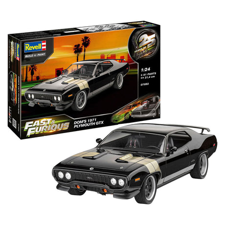 Zestaw modeli Revell Fast Furious - Dominic's 1971 Plymouth GTX 1:24 - 81szt.