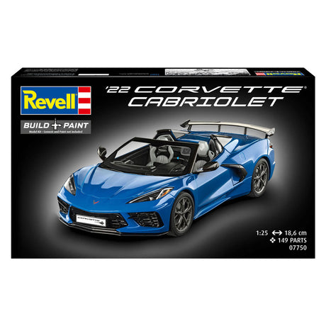 Zestaw do sklejania Revell Corvette C8 kabriolet 1:25 - 149szt.