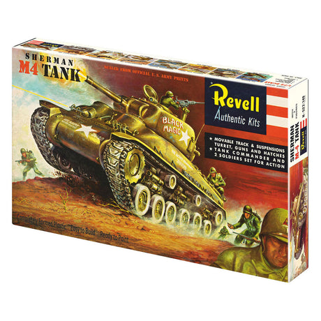 Revell modelbouwpakket m4 sherman - 75 years plastic modelbuilding 1:40 - 64dlg.