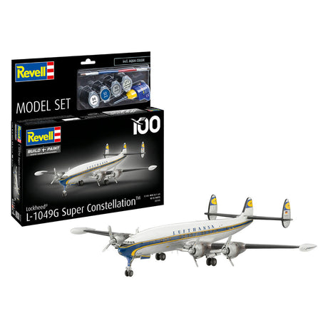 Zestaw do sklejania Revell Lockheed l.1049g Super Constellation Lufthansa 1:144 - 95szt.