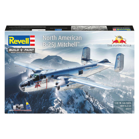 Zestaw upominkowy do modelarstwa firmy Revell b-25j mitchell: latające byki 1:48 - 148 szt.