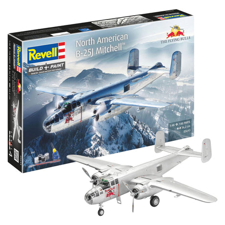 Zestaw upominkowy do modelarstwa firmy Revell b-25j mitchell: latające byki 1:48 - 148 szt.