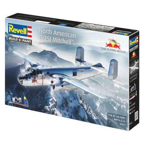Zestaw upominkowy do modelarstwa firmy Revell b-25j mitchell: latające byki 1:48 - 148 szt.