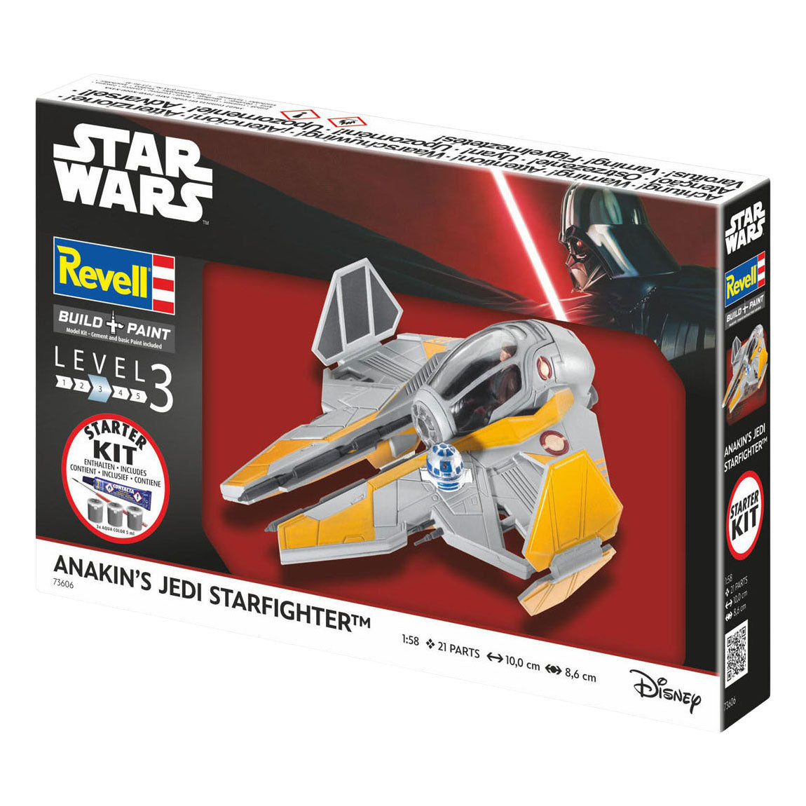 Revell modelbouwpakket starter kit anakin's starfighter 1:58 - 21dlg.