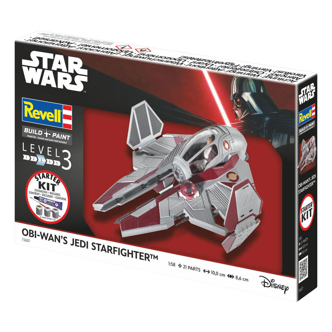 Revell modelbouwpakket starter kit obi-wan's starfighter 1:58 - 21dlg.