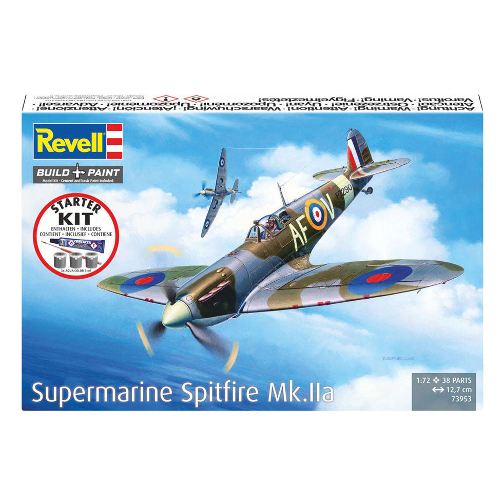 Zestaw startowy Revell Spitfire mk.iia 1:72 - 38szt.