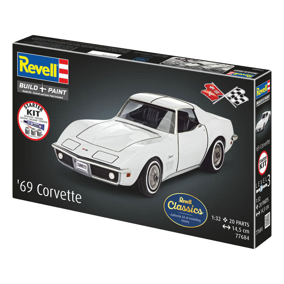 Zestaw startowy Revell Corvette C3 1:32 - 20szt.