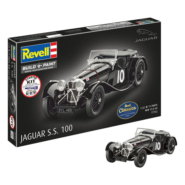 Zestaw startowy Revell do modelu Jaguar SS 100 1:32 - 75 szt.