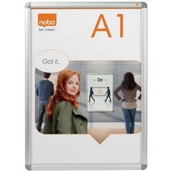 Ramka zatrzaskowa Nobo aluminiowa A1 srebrna