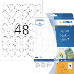 Herma 4387 usunęła białe rzeczy ruchome. ø 30 a4 1200 szt.