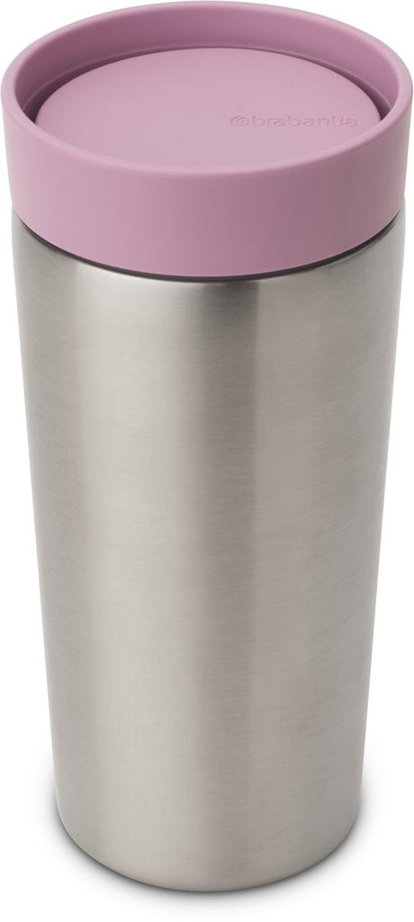 Kubek termiczny Brabantia Make Take - kubek do kawy na wynos - 360 ml - liliowy róż