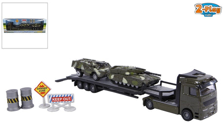 Transporter wojskowy dla 2 osób z 2 zbiornikami z odlewanego ciśnieniowo tworzywa sztucznego o średnicy 24 cm