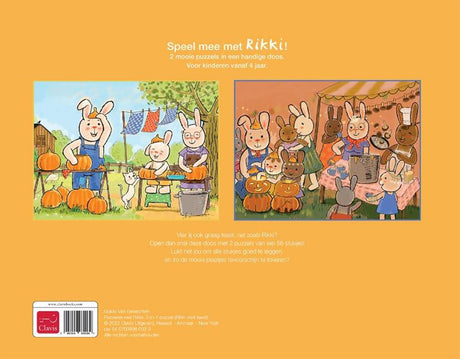 Clavis układa puzzle z Rikki. 2+